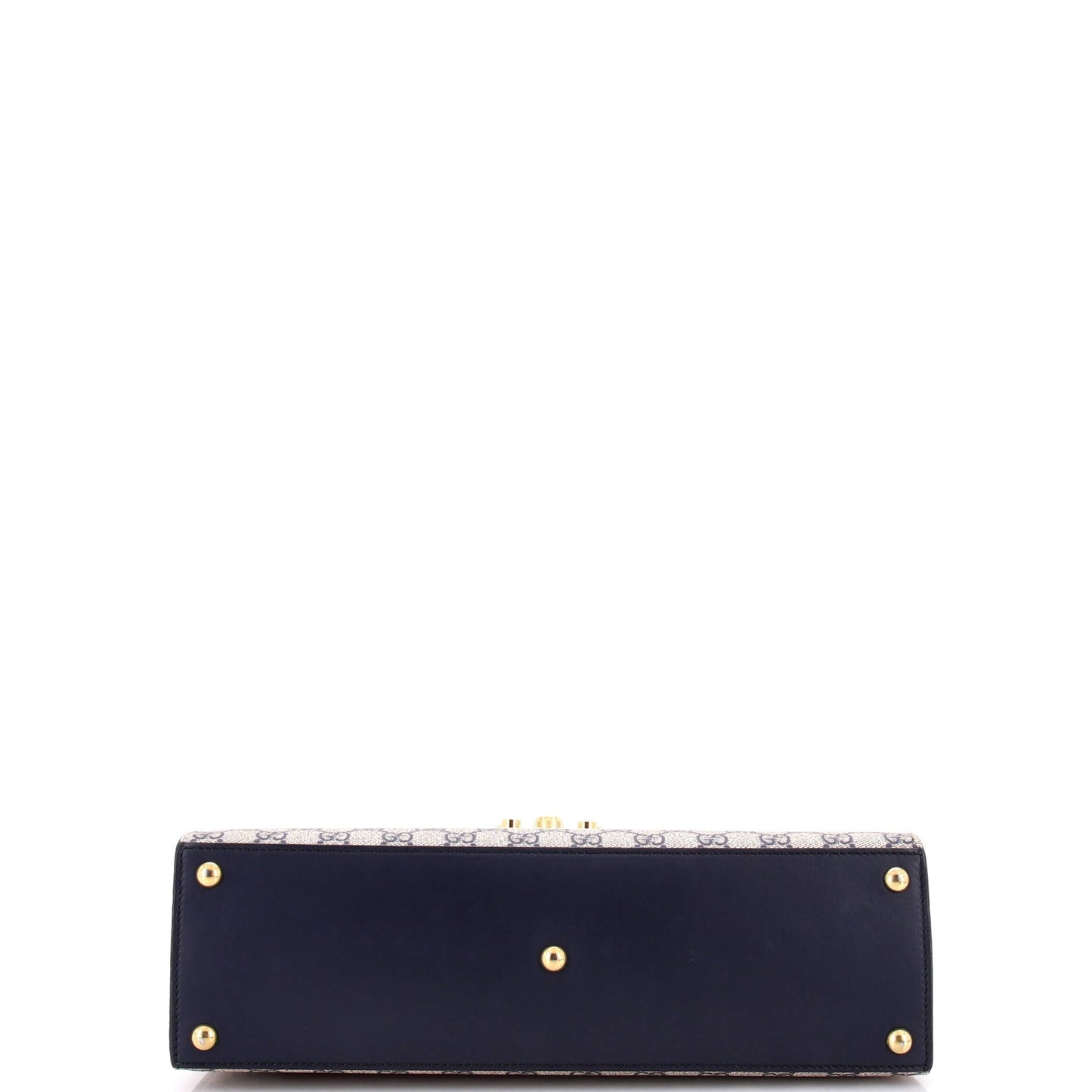 Padlock Top Handle Bag GG Coated Canvas and Leather Medium