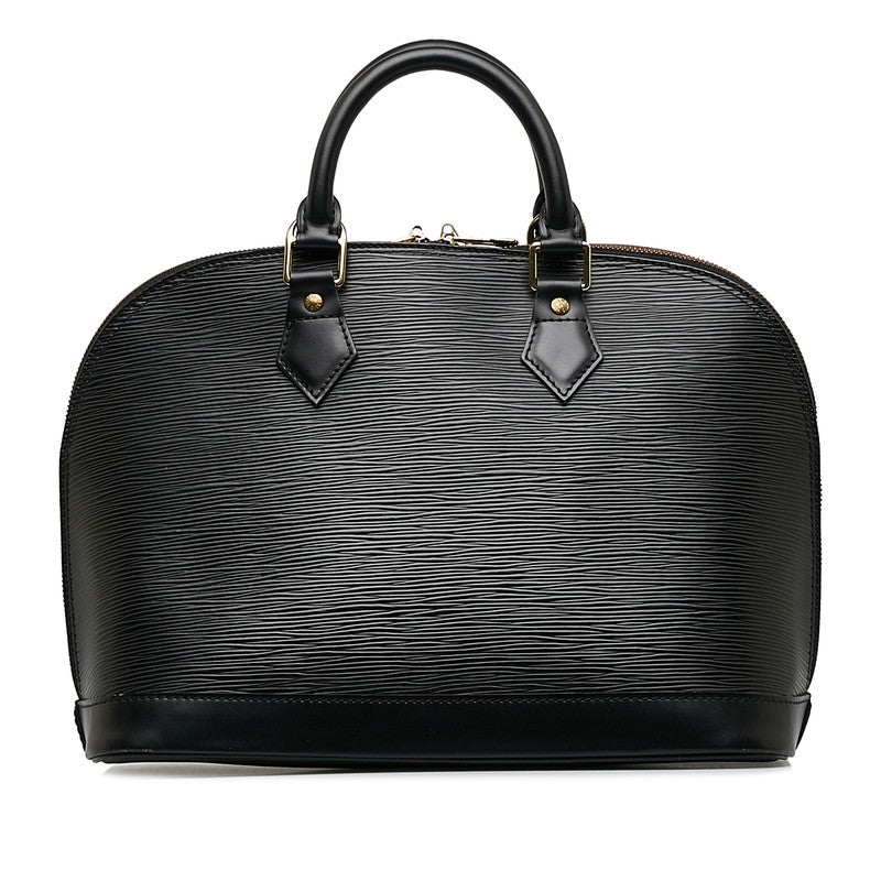 Louis Vuitton Epic Alma Handbag M52142 Noir Black Leather Lady Louis Vuitton