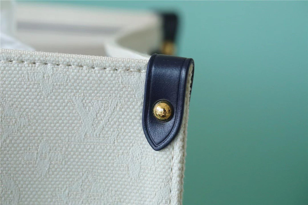 LV Onthego GM Monogram Giant And Raffia White/ Black For Women,  Shoulder And Crossbody Bags 41cm/16.1in LVÃ‚Â 