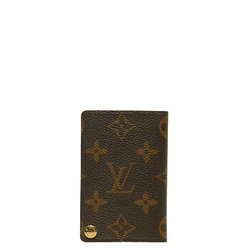 Louis Vuitton Monogram M60937 Card Case PVC/Leather Brown