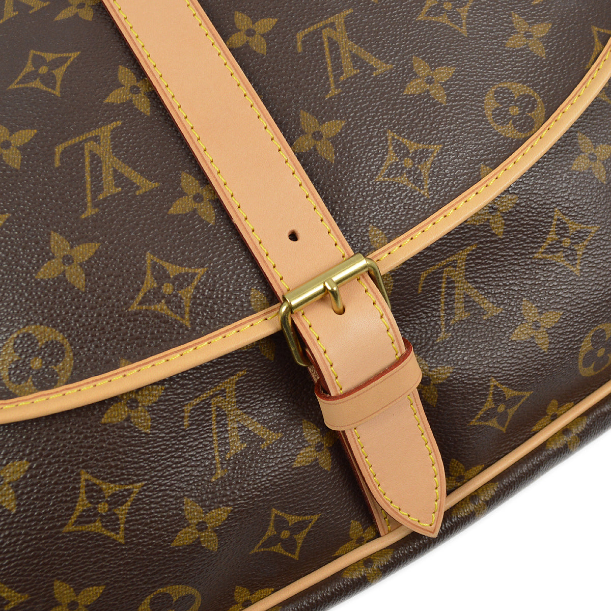 Louis Vuitton Monogram Saumur 35 Messenger Shoulder Bag M42254