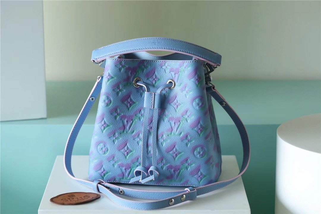 LV NeoNoe GLAMI Monogram Empreinte Lilas Purple For Women,  Shoulder And Crossbody Bags 7.9in/20cm LV M46173