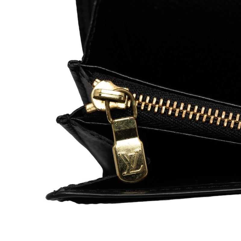 Louis Vuitton M63592 Long Wallet Epi Leather Noir Black