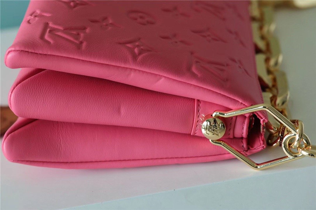 LV Coussin GLAMI Monogram Light Pink For Women, WomenÃ¢â‚¬â„¢s Bags, Shoulder And Crossbody Bags 8.3in/21cm LV