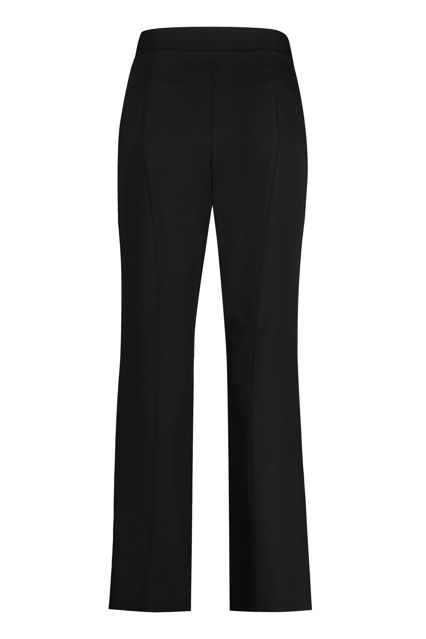 GUCCI Wool-Blend Trousers with Logo Waistband - Women's - FW24