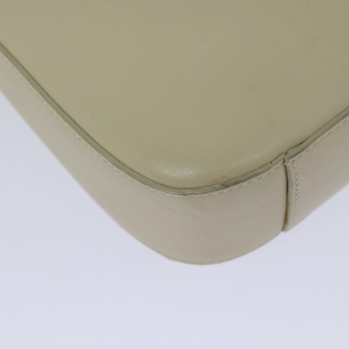 GUCCI Shoulder Bag Leather White 001 3812 80118