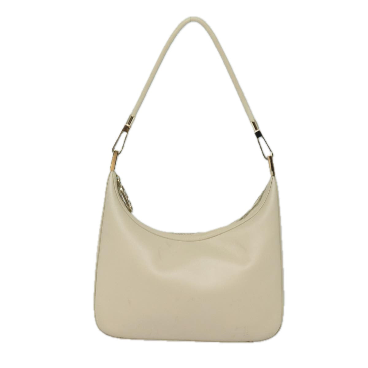 GUCCI Shoulder Bag Leather White 001 3812 80118