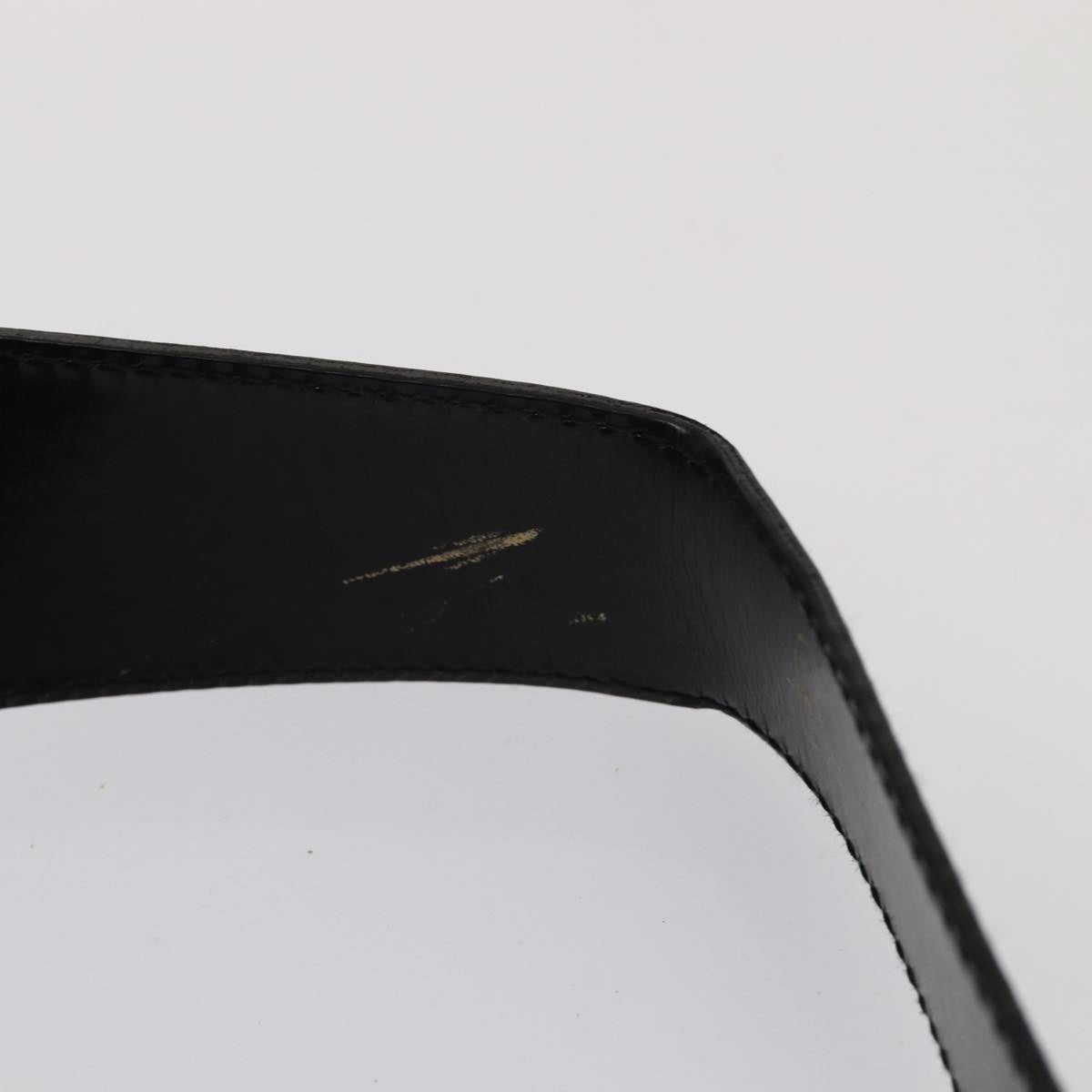 GUCCI Bamboo Body Bag Enamel Black 003 3444 0127 80123
