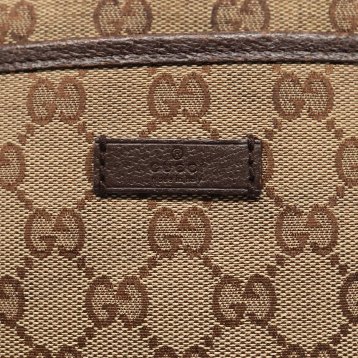 GUCCI GG Canvas Shoulder Bag Beige 122793 80131