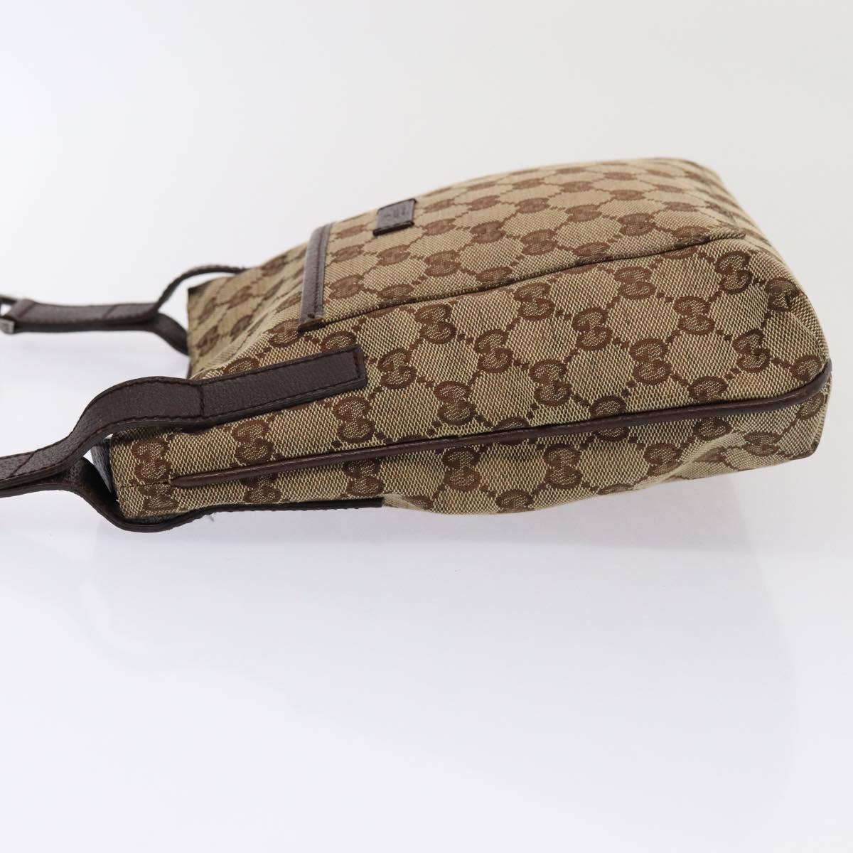 GUCCI GG Canvas Shoulder Bag Beige 122793 80131