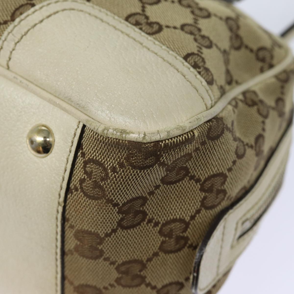 GUCCI GG Canvas Web Sherry Line Shoulder Bag Beige Red Green 161720 80133