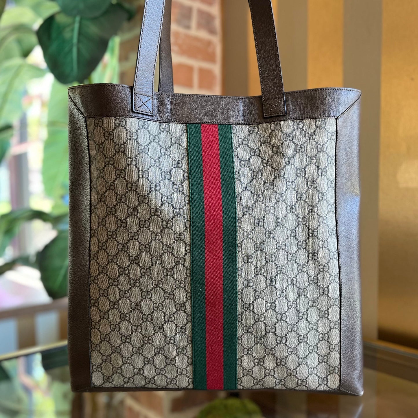 GUCCI Soft Ophidia GG Supreme Canvas Tote Bag