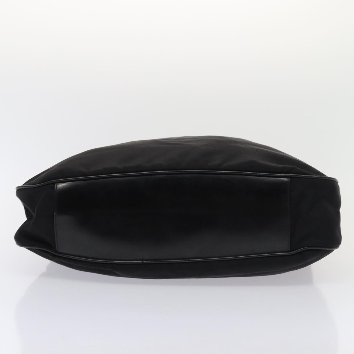 GUCCI Bamboo Shoulder Bag Nylon 2way Black 001 1577 80137