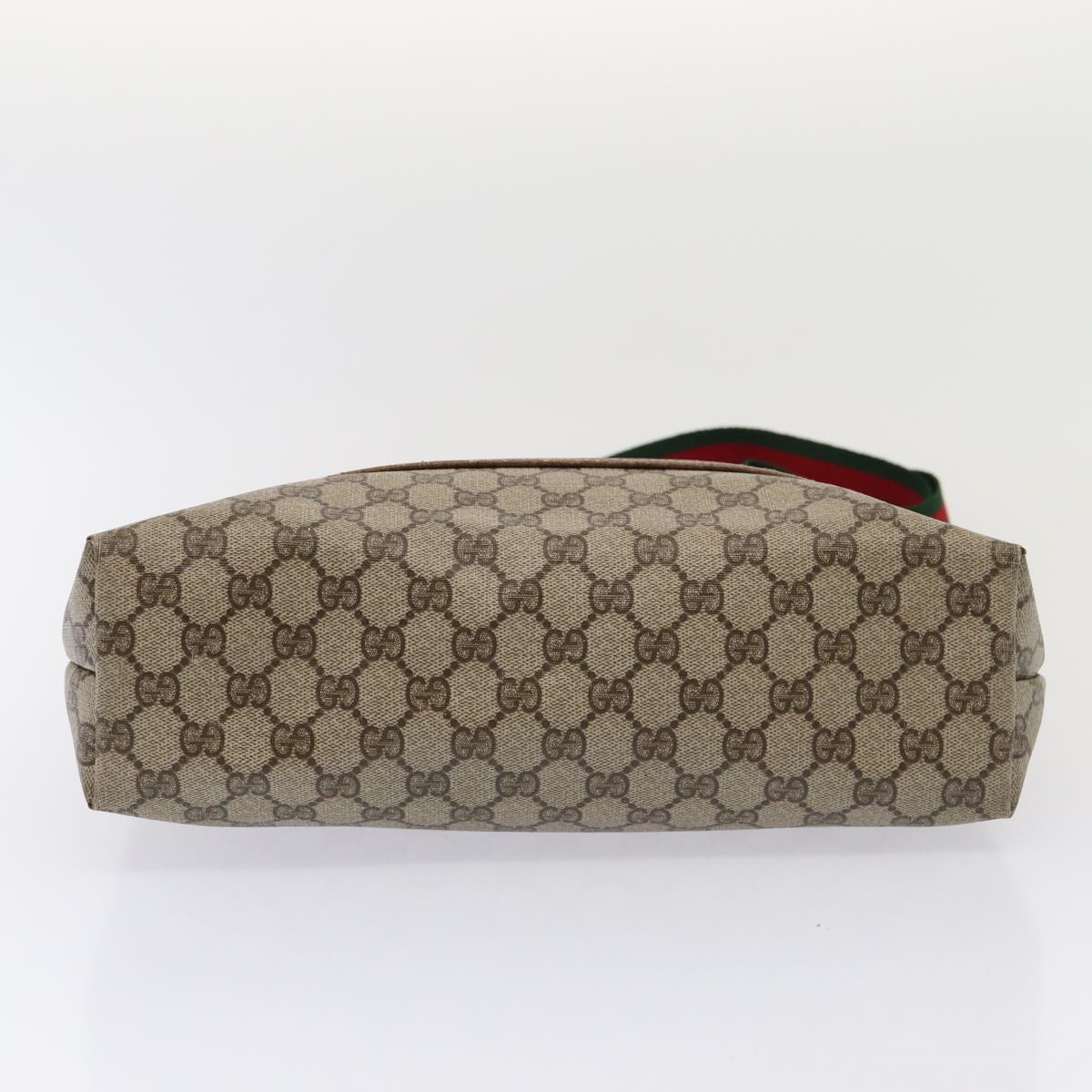 GUCCI GG Supreme Web Sherry Line Tote Bag PVC Beige Red 39 02 003 80139