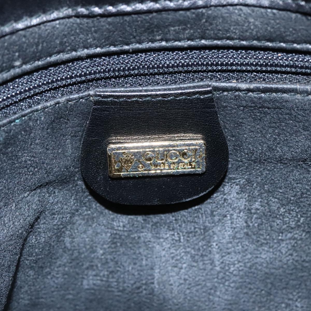 GUCCI Micro GG Canvas Shoulder Bag Black 80173