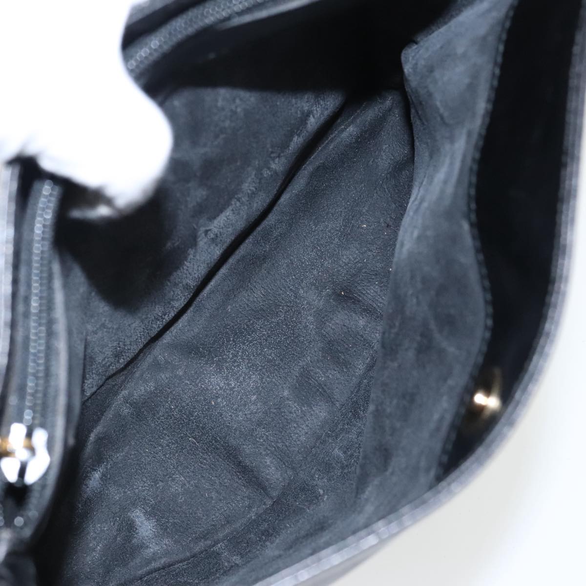 GUCCI Micro GG Canvas Shoulder Bag Black 80173