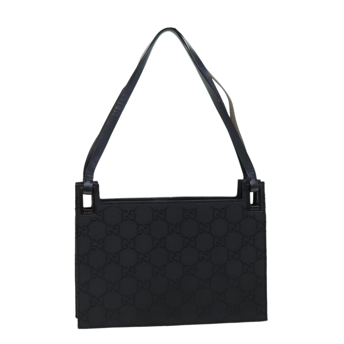 GUCCI GG Canvas Shoulder Bag Nylon Black 80174