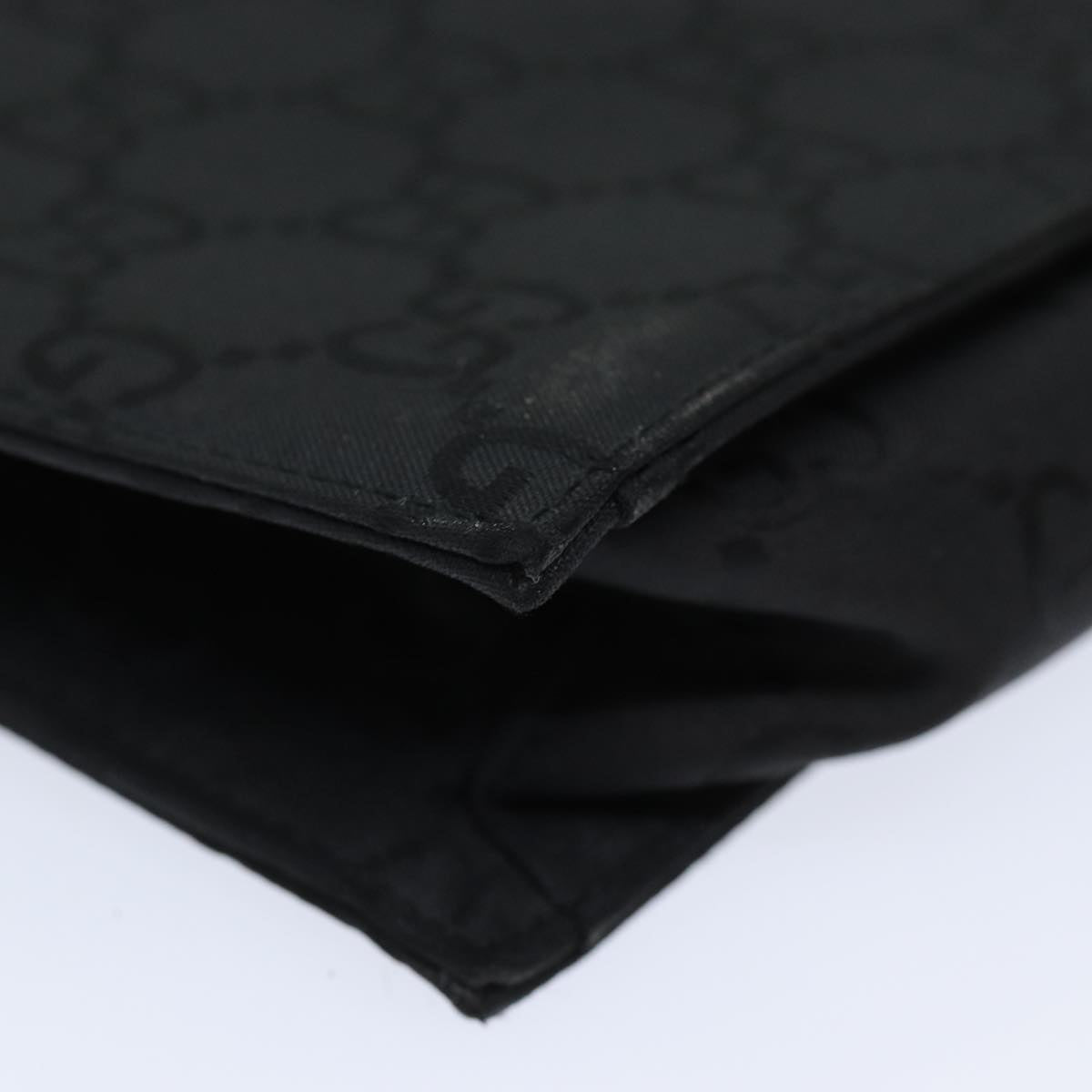GUCCI GG Canvas Shoulder Bag Nylon Black 80174