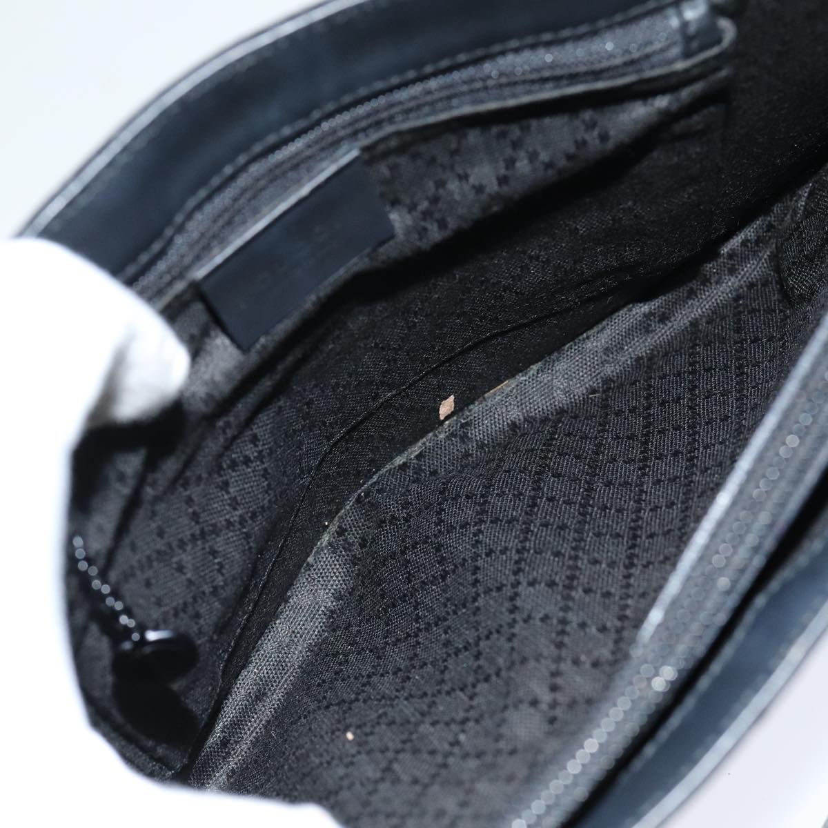 GUCCI GG Canvas Shoulder Bag Nylon Black 80174