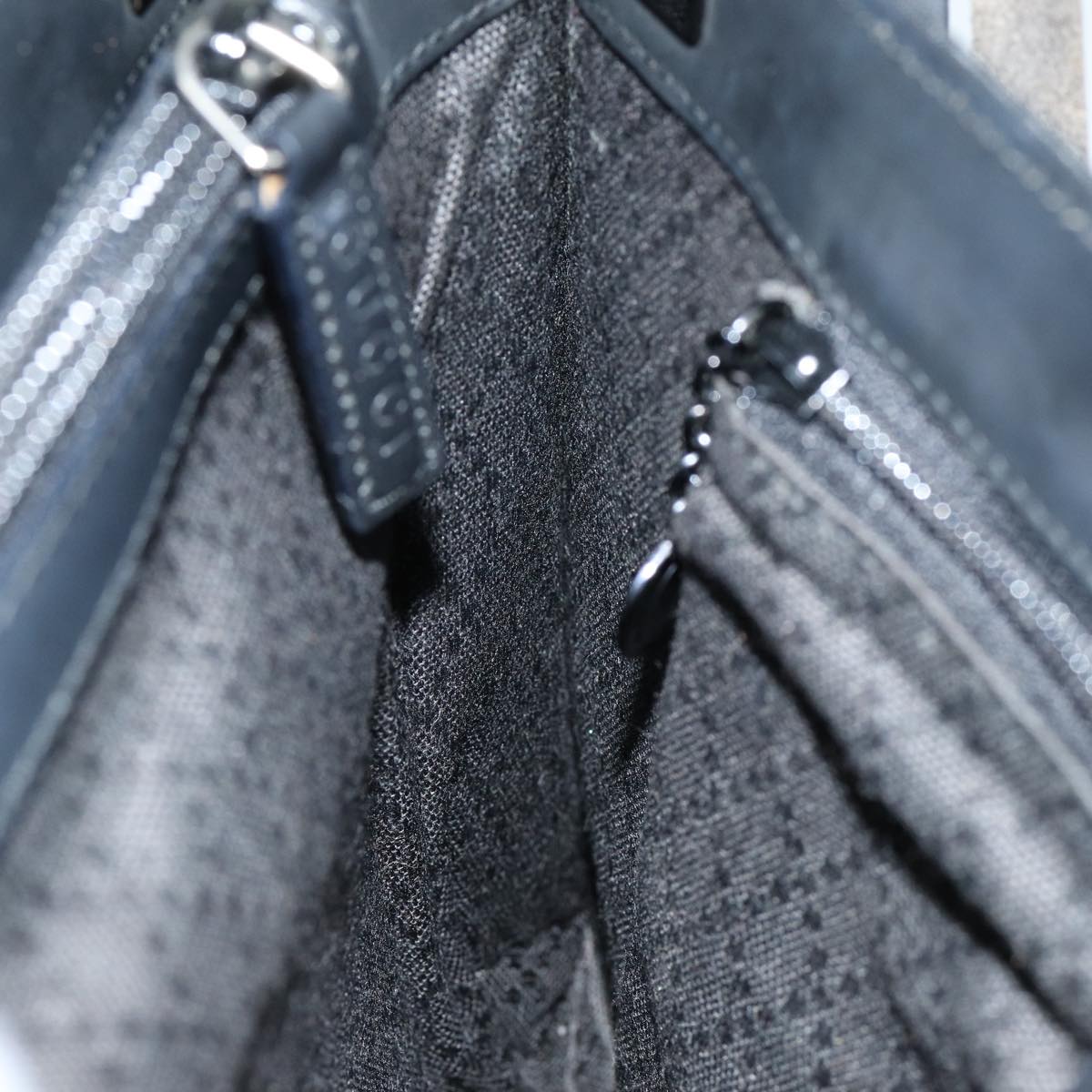 GUCCI GG Canvas Shoulder Bag Nylon Black 80174