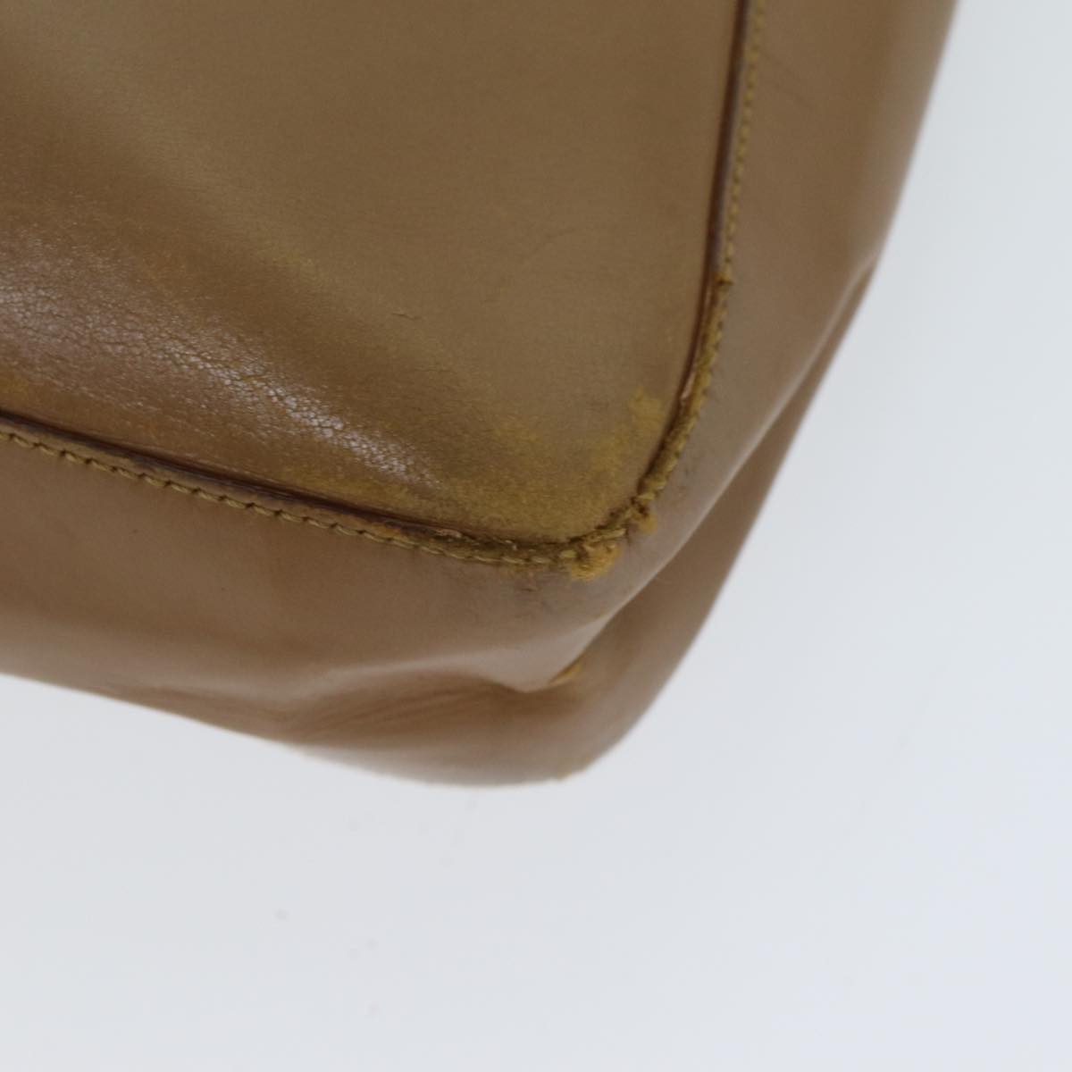 GUCCI Hand Bag Leather Beige 80175