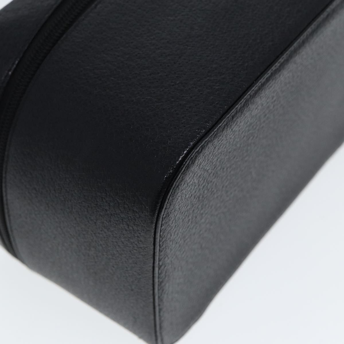 GUCCI Vanity Cosmetic Pouch Leather Black 80238