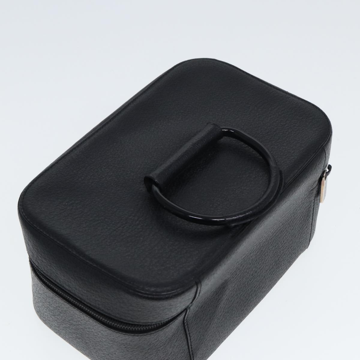 GUCCI Vanity Cosmetic Pouch Leather Black 80238