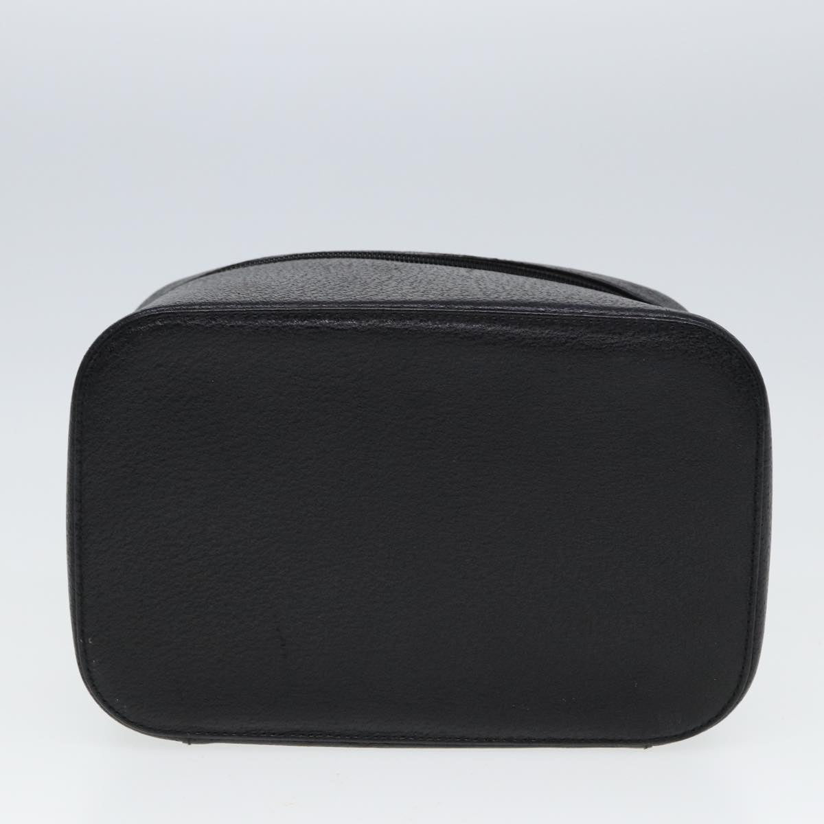 GUCCI Vanity Cosmetic Pouch Leather Black 80238