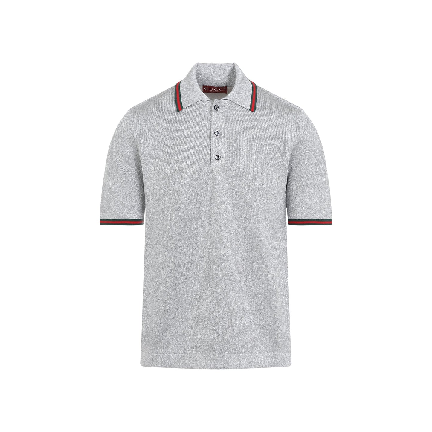 GUCCI Metallic Lame Polo for Men - SS25