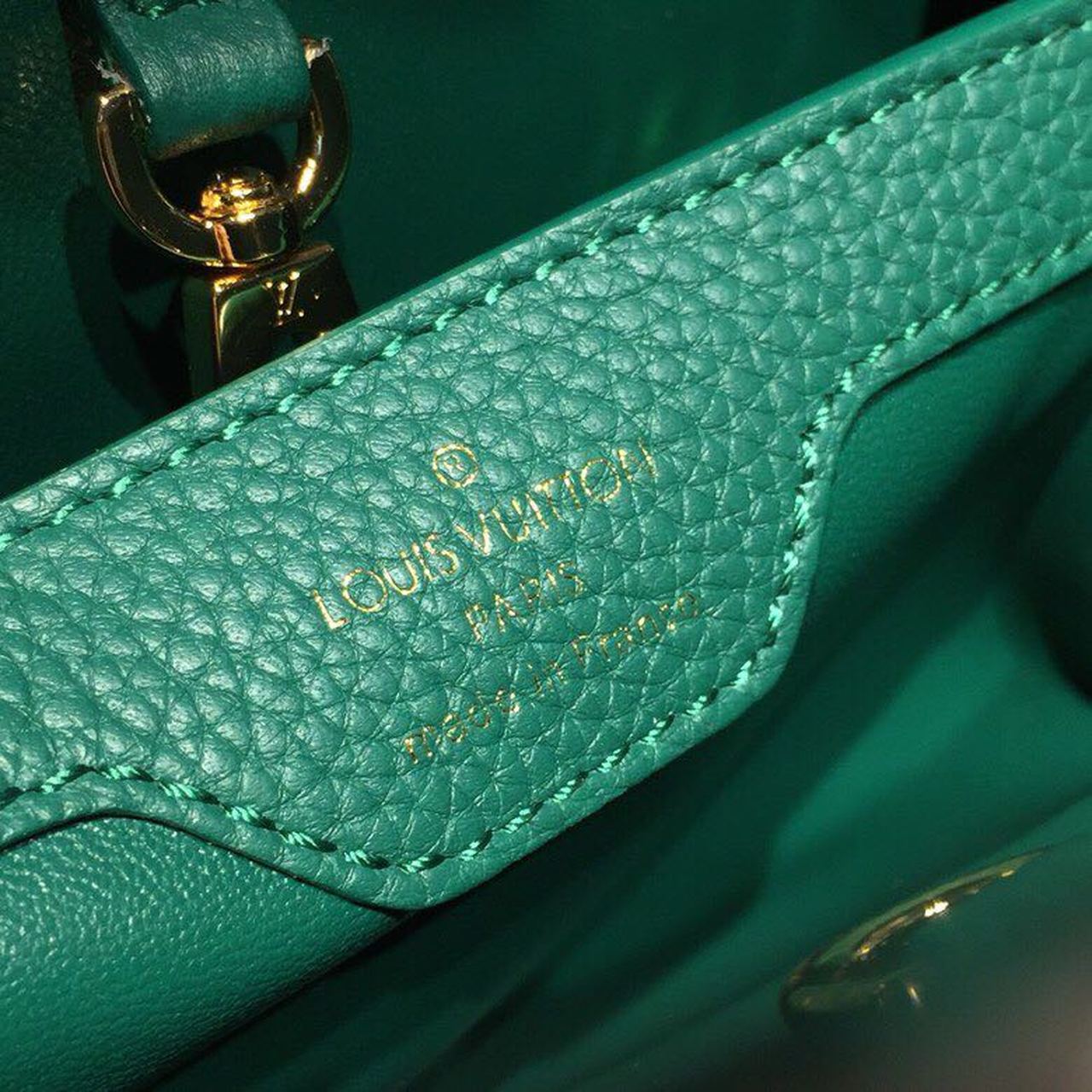 LV Capucines GLAMI Taurillon And Python Green For Women,  Shoulder And Crossbody Bags 10.6in/27cm LV
