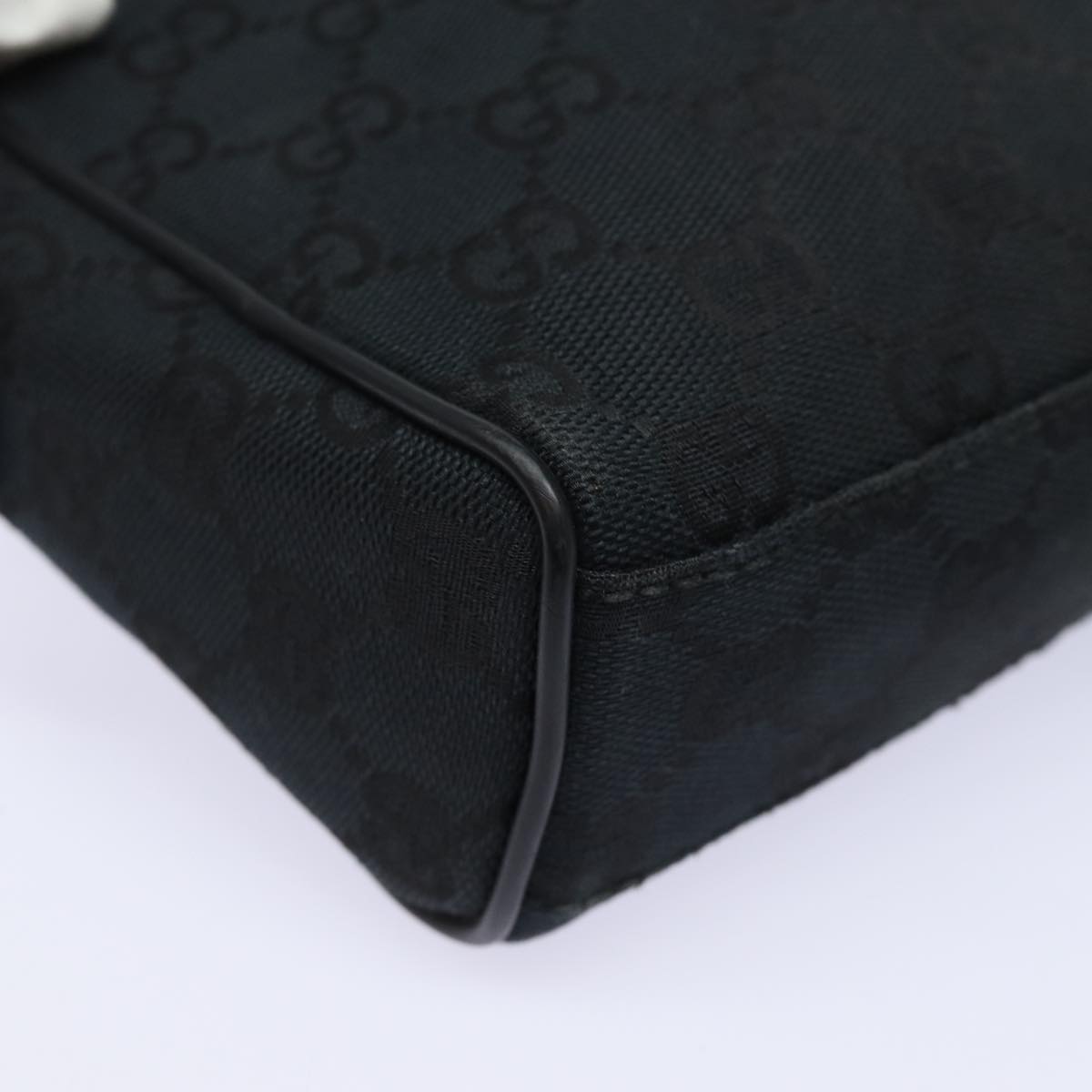 GUCCI GG Canvas Clutch Bag Black 018 1616 80604