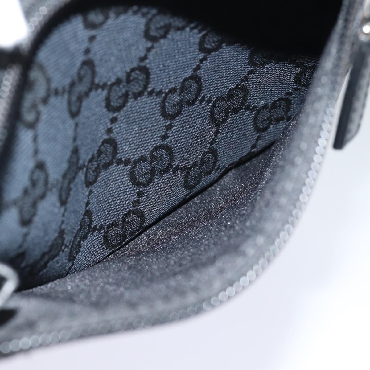 GUCCI GG Canvas Clutch Bag Black 018 1616 80604