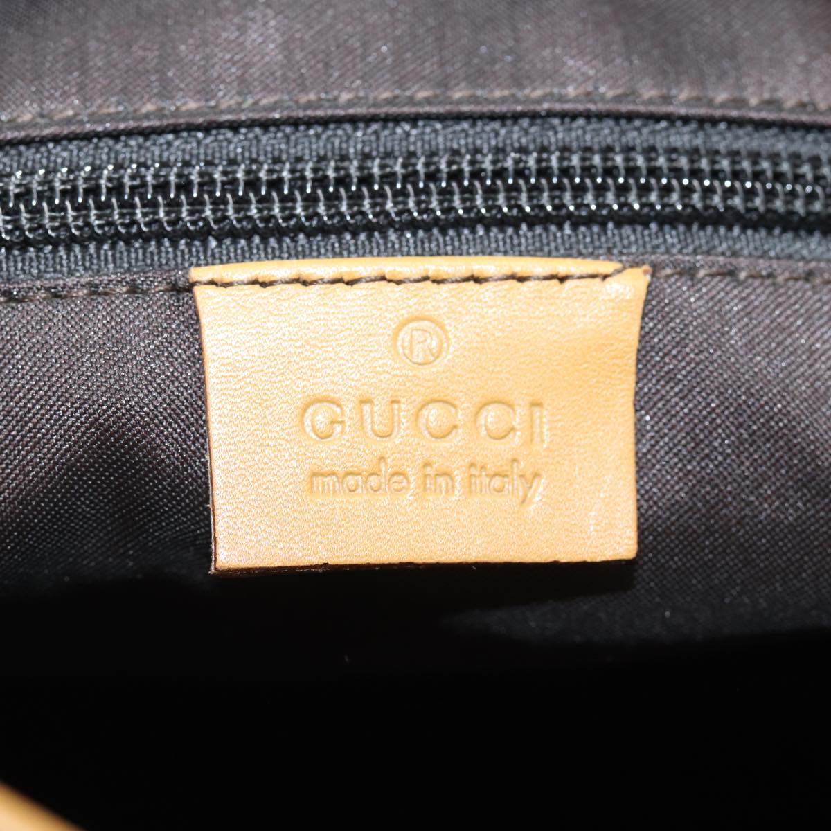 GUCCI GG Canvas Sherry Line Hand Bag Beige Red Brown 019 0402 80606