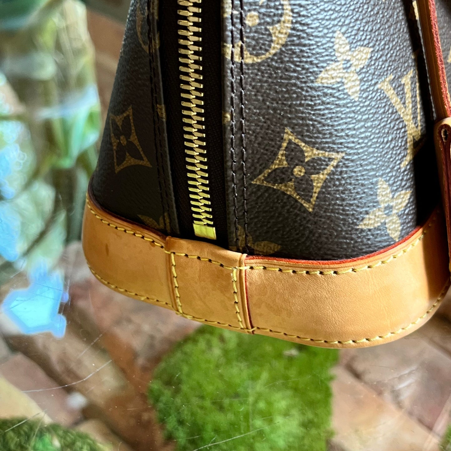 LOUIS VUITTON Alma BB Monogram Canvas Satchel