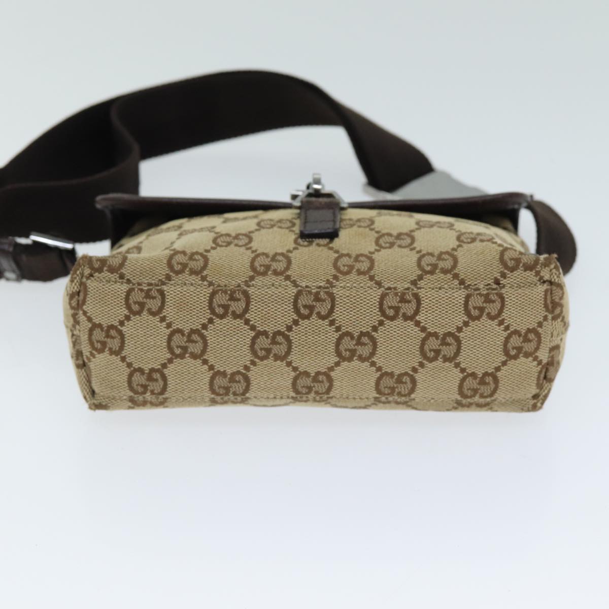 GUCCI GG Canvas Shoulder Bag Beige 92543 80802