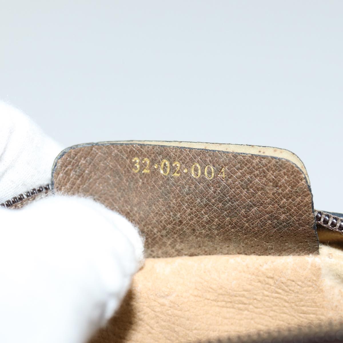 GUCCI GG Supreme Web Sherry Line Shoulder Bag PVC Beige 32 02 004 80804