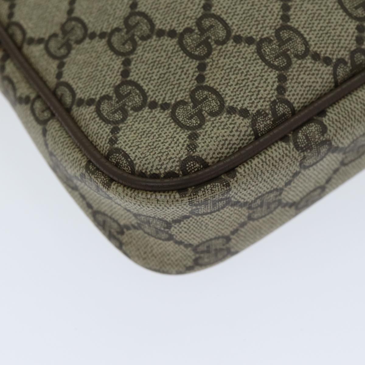 GUCCI GG Supreme Shoulder Bag PVC Leather Beige 97 02 068 80806