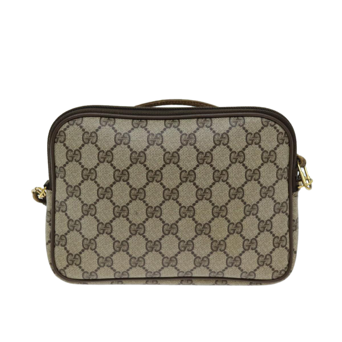 GUCCI GG Supreme Shoulder Bag PVC Leather Beige 97 02 068 80806