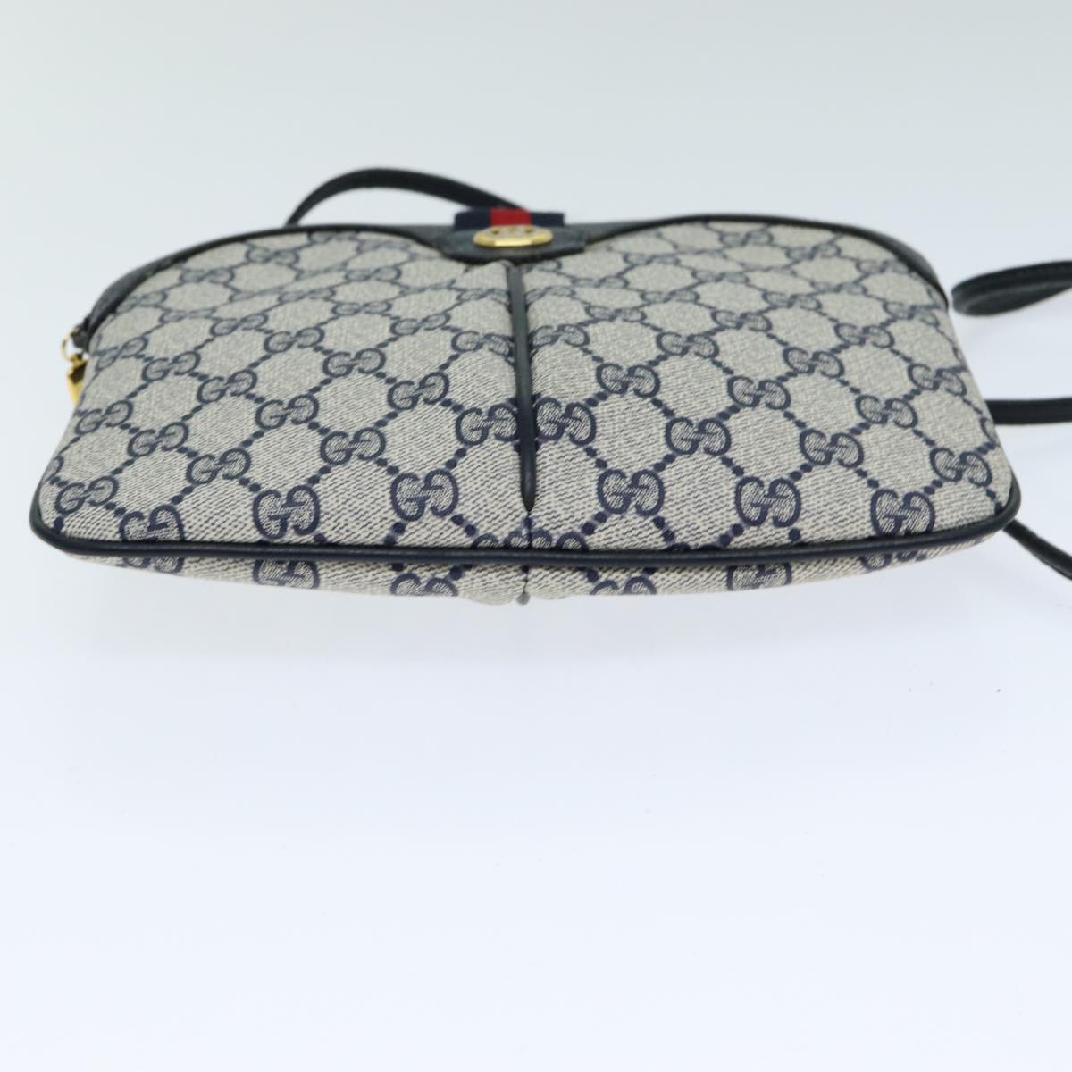 GUCCI GG Supreme Shoulder Bag PVC Leather Navy 904 02 047 80808
