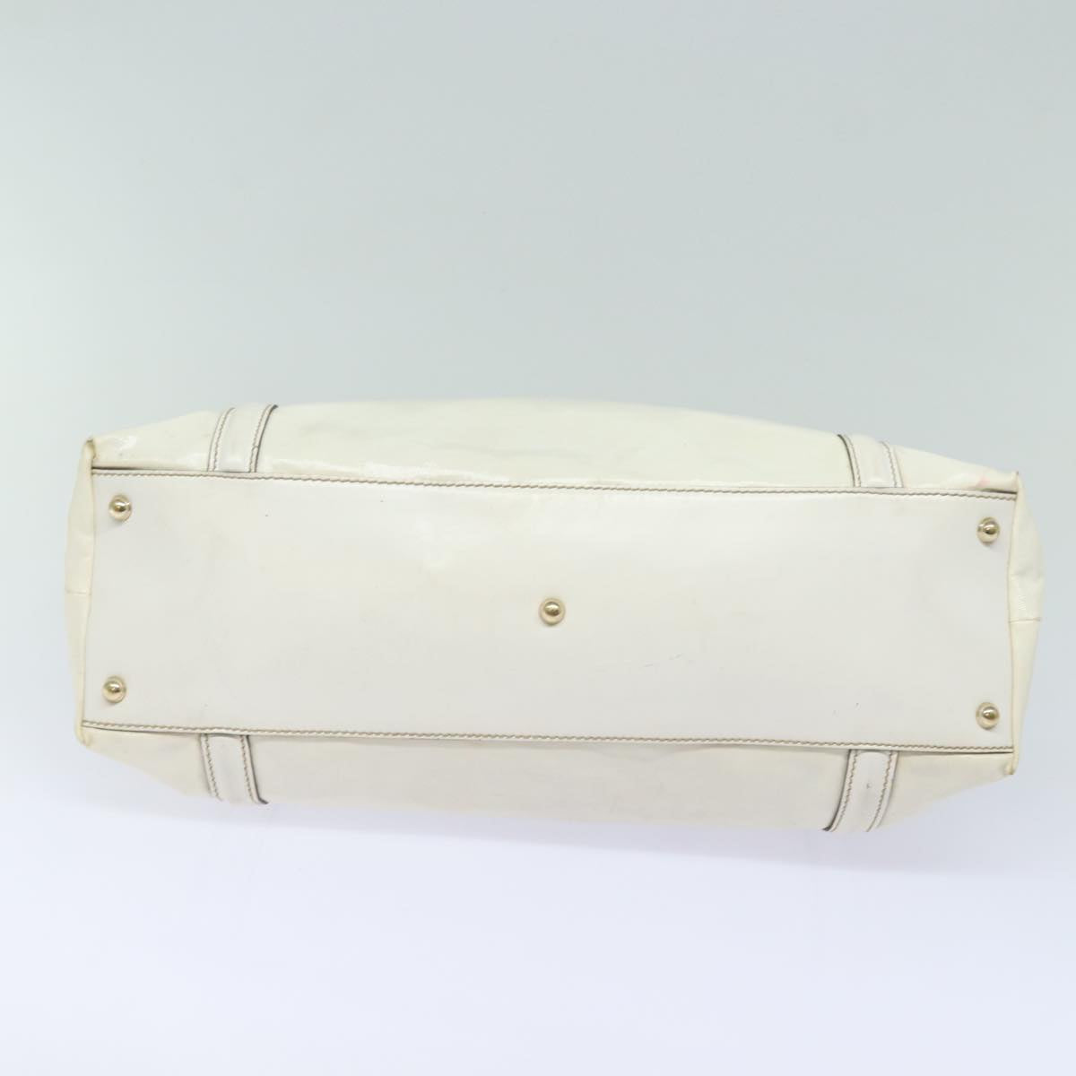 GUCCI Web Sherry Line Tote Bag Coated Canvas White Red Green 162094 80821