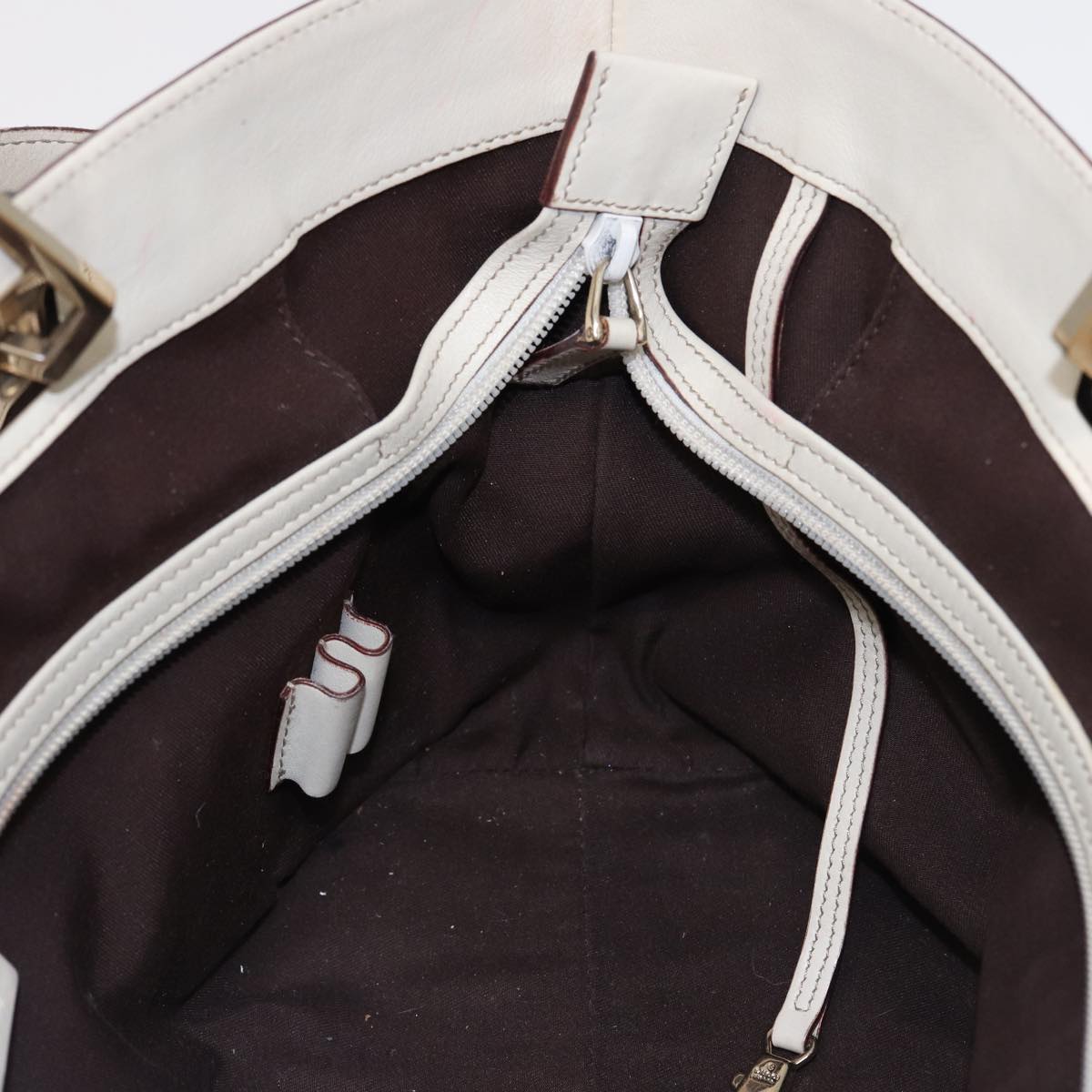GUCCI GG Canvas Tote Bag Beige 145993 80822