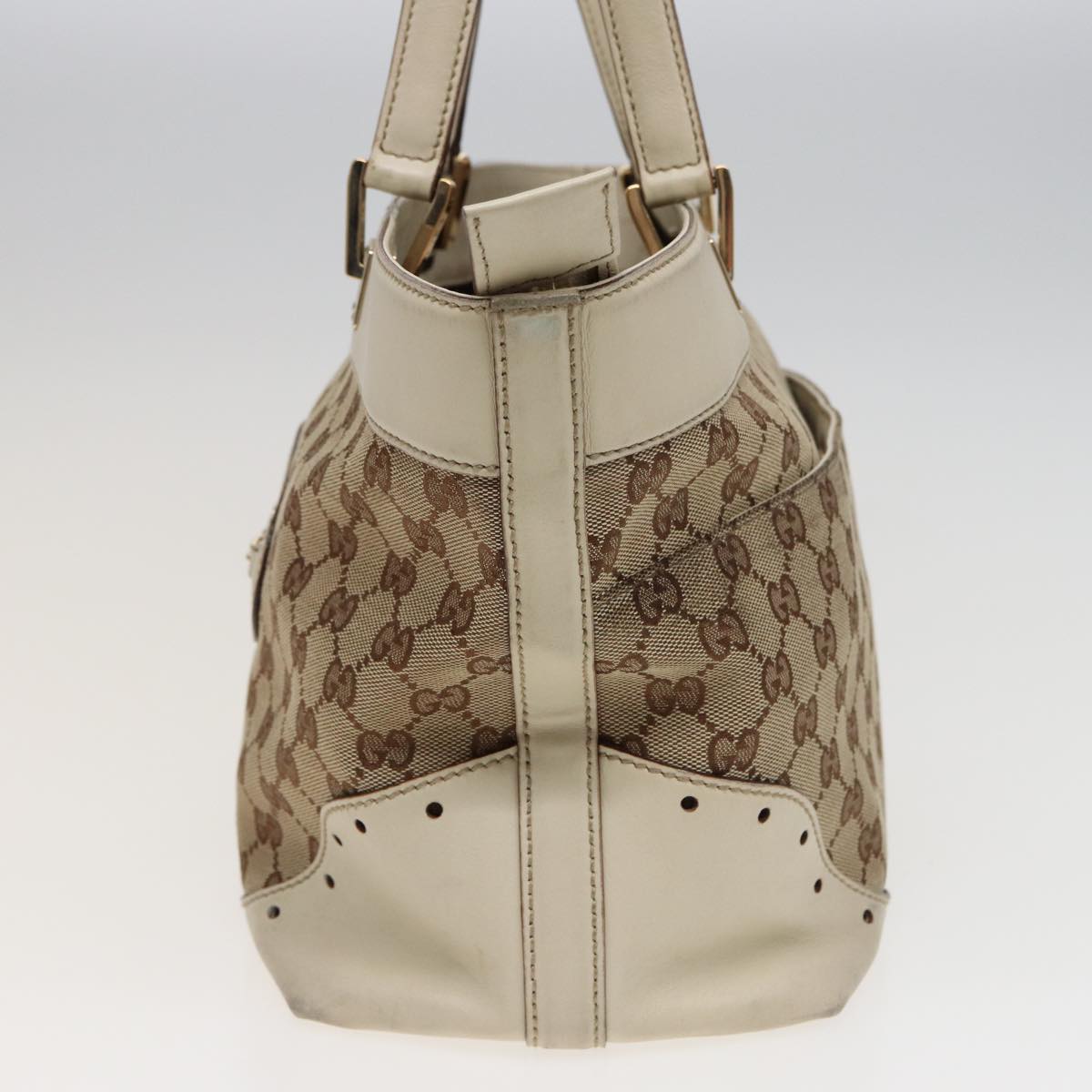 GUCCI GG Canvas Tote Bag Beige 145993 80822
