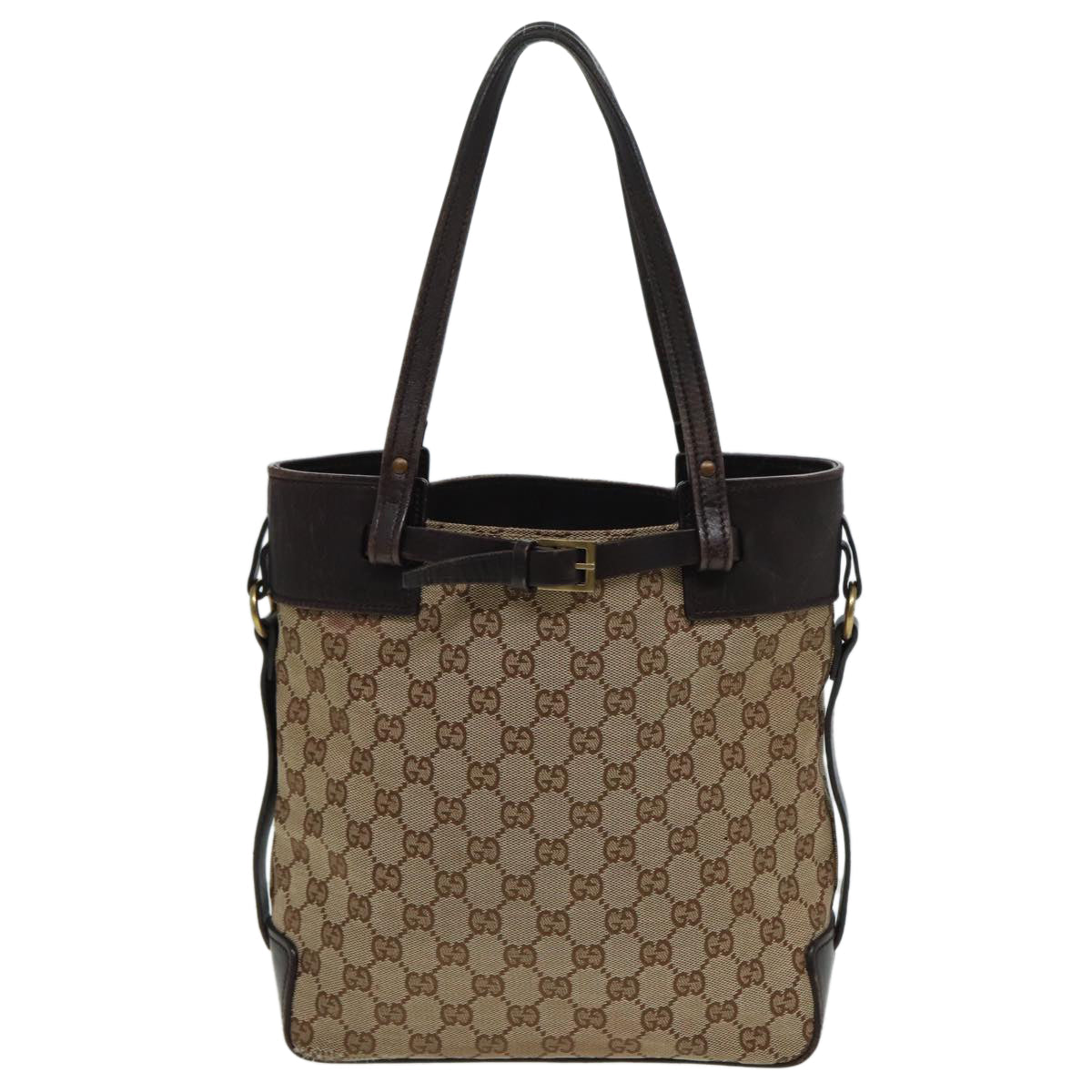 GUCCI GG Canvas Tote Bag Beige 107757 80825