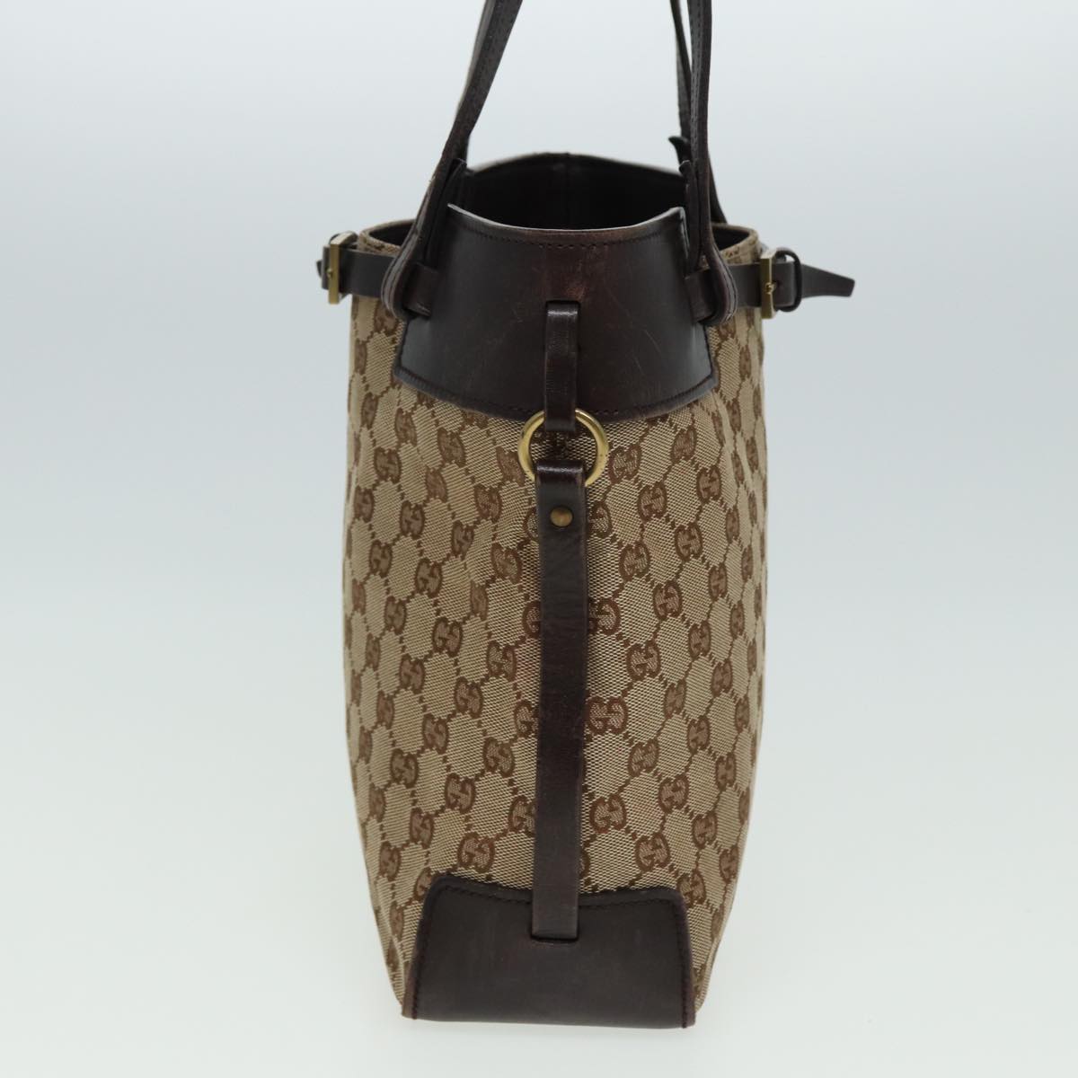 GUCCI GG Canvas Tote Bag Beige 107757 80825