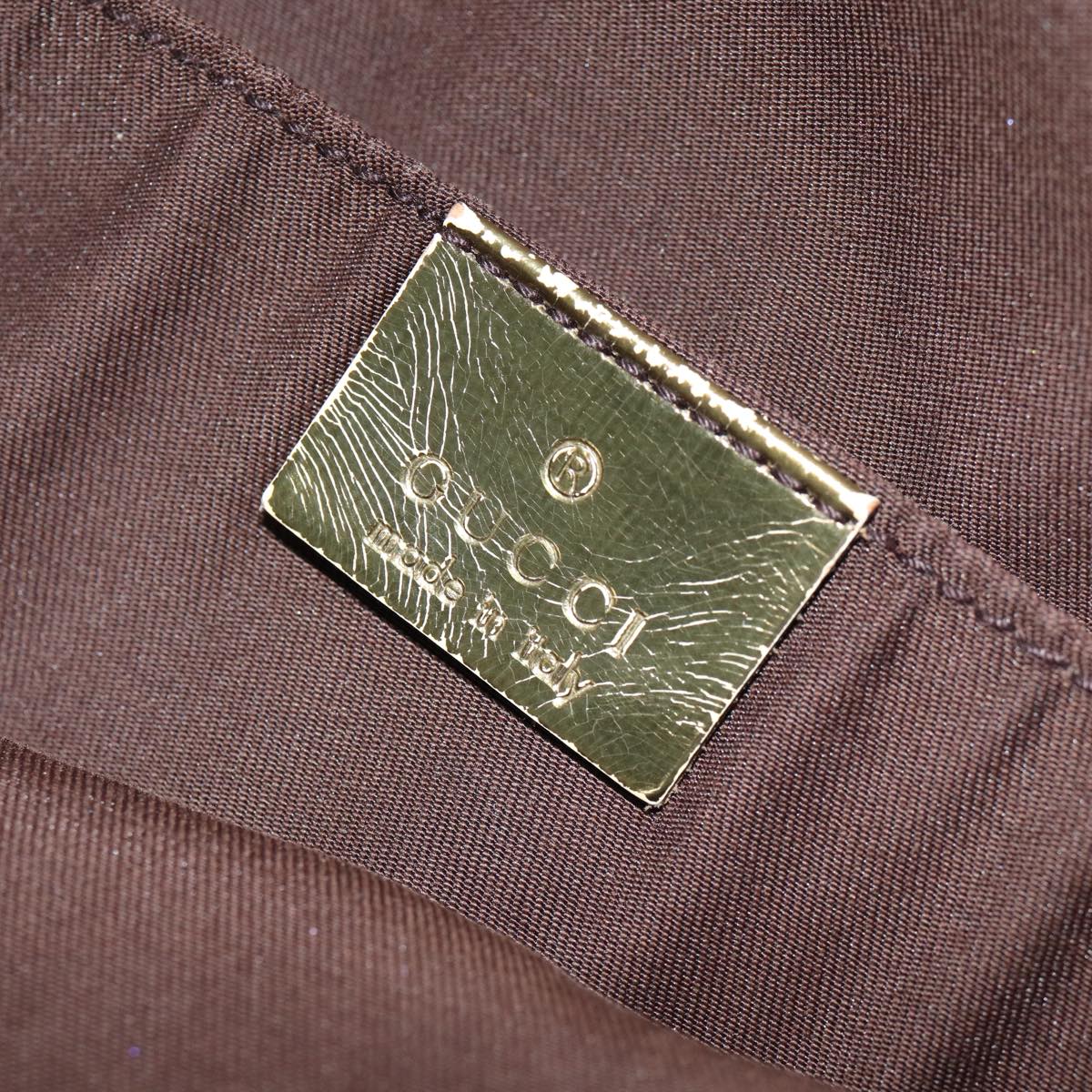 GUCCI GG Canvas Sherry Line Tote Bag Beige Pink gold 189669 80829