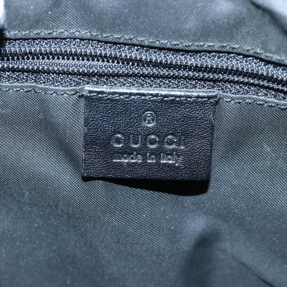 GUCCI Jackie Shoulder Bag Canvas Leather Black 001 3346 80830