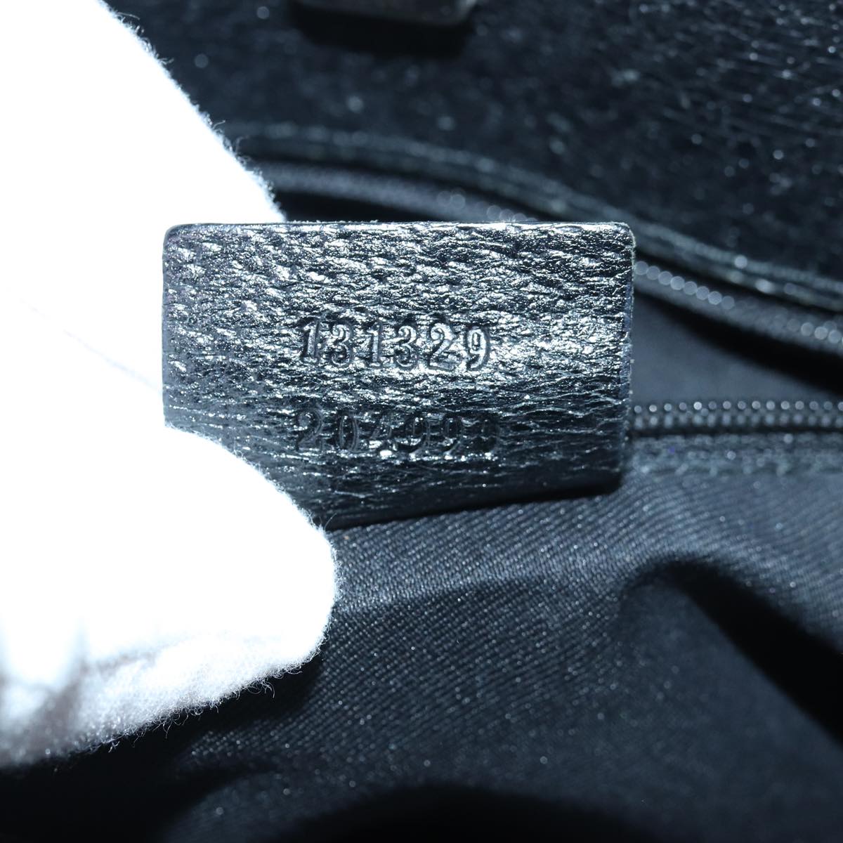 GUCCI GG Canvas Shoulder Bag Black 131329 80831