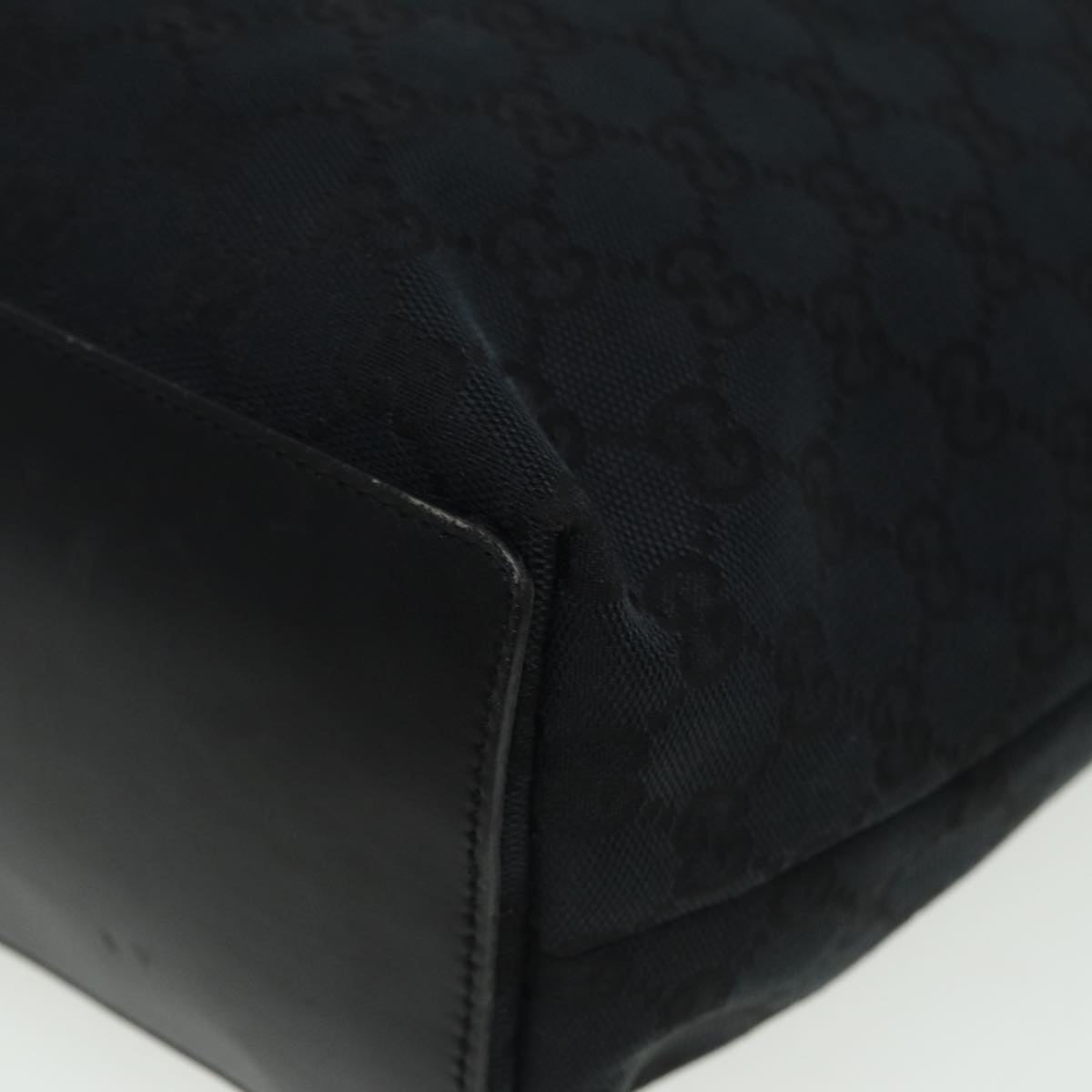 GUCCI GG Canvas Tote Bag Black 002 1098 002404 80833