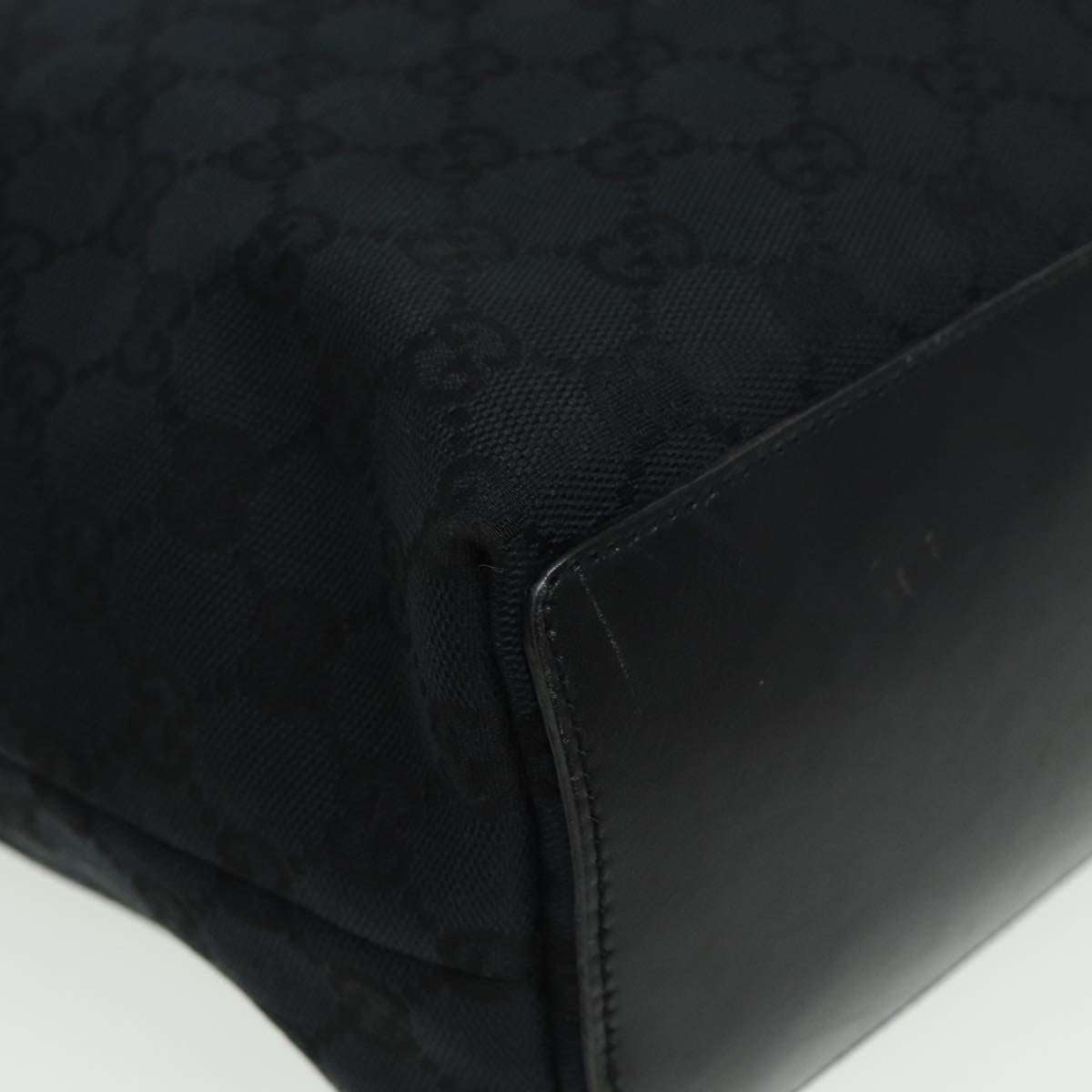 GUCCI GG Canvas Tote Bag Black 002 1098 002404 80833