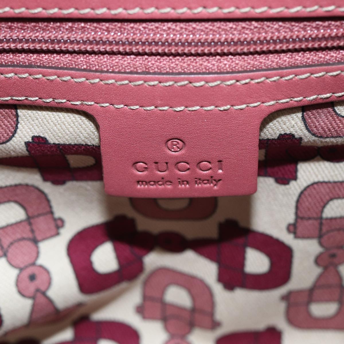 GUCCI GG Canvas Guccissima Hand Bag Pink 145993 80835